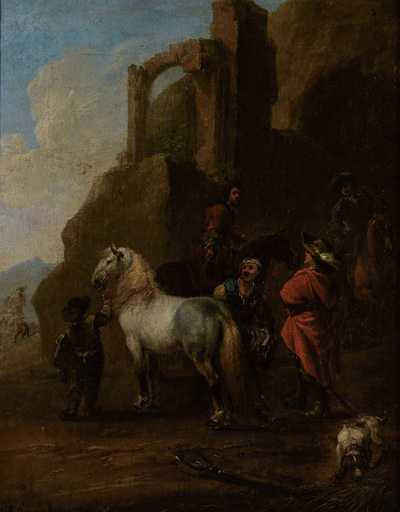 horsemen-with-figures-before-a-roman-ruin