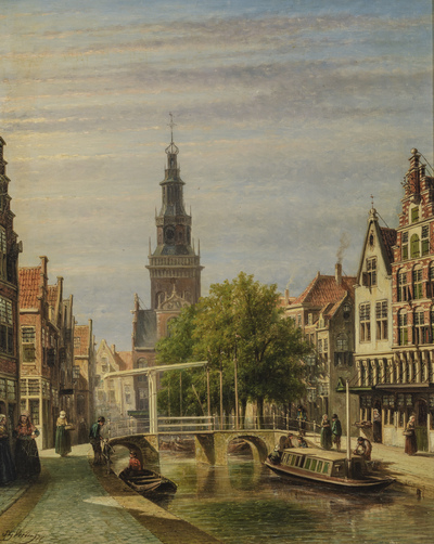 view-of-the-kuipersbrug-and-waaggebouw-alkmaar-1877