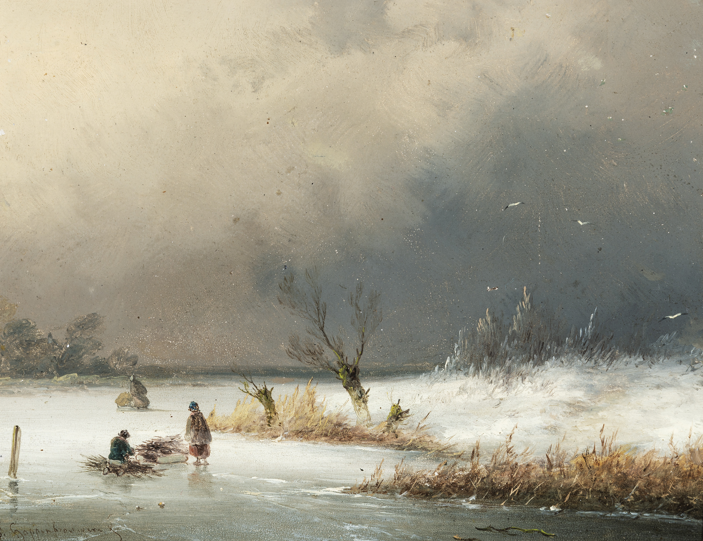 wood-gatherers-on-the-ice