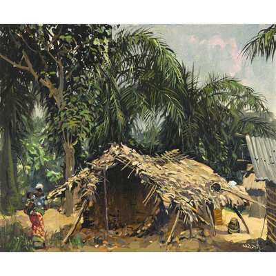 mother-and-child-by-a-village