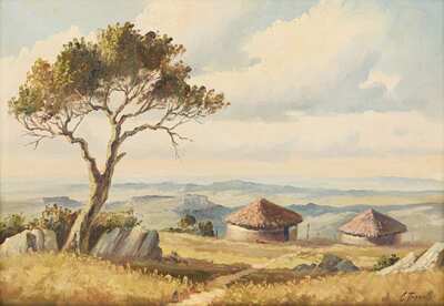 landscape-with-huts